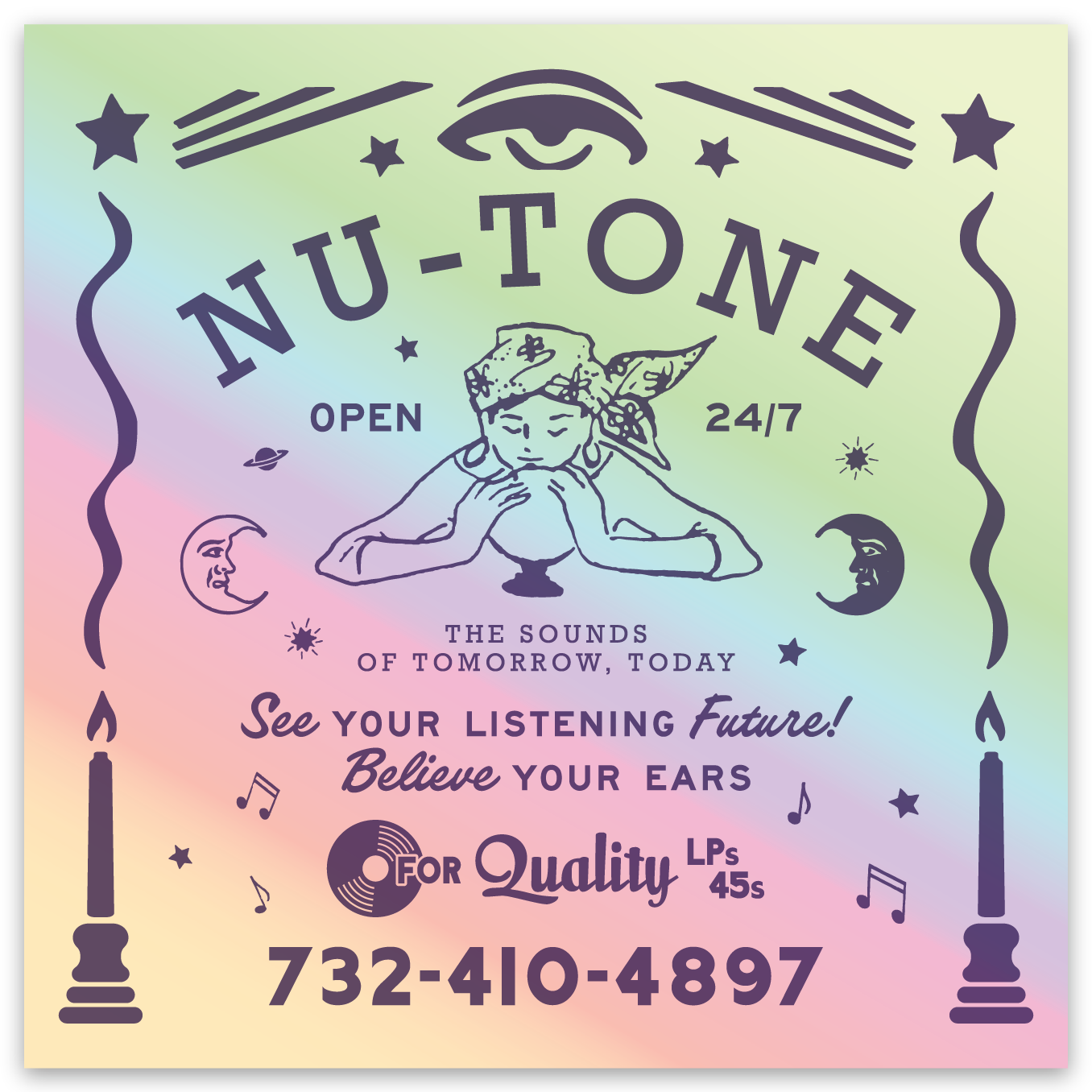 Nu-Tone "See! Believe" Holographic Vinyl Sticker Set