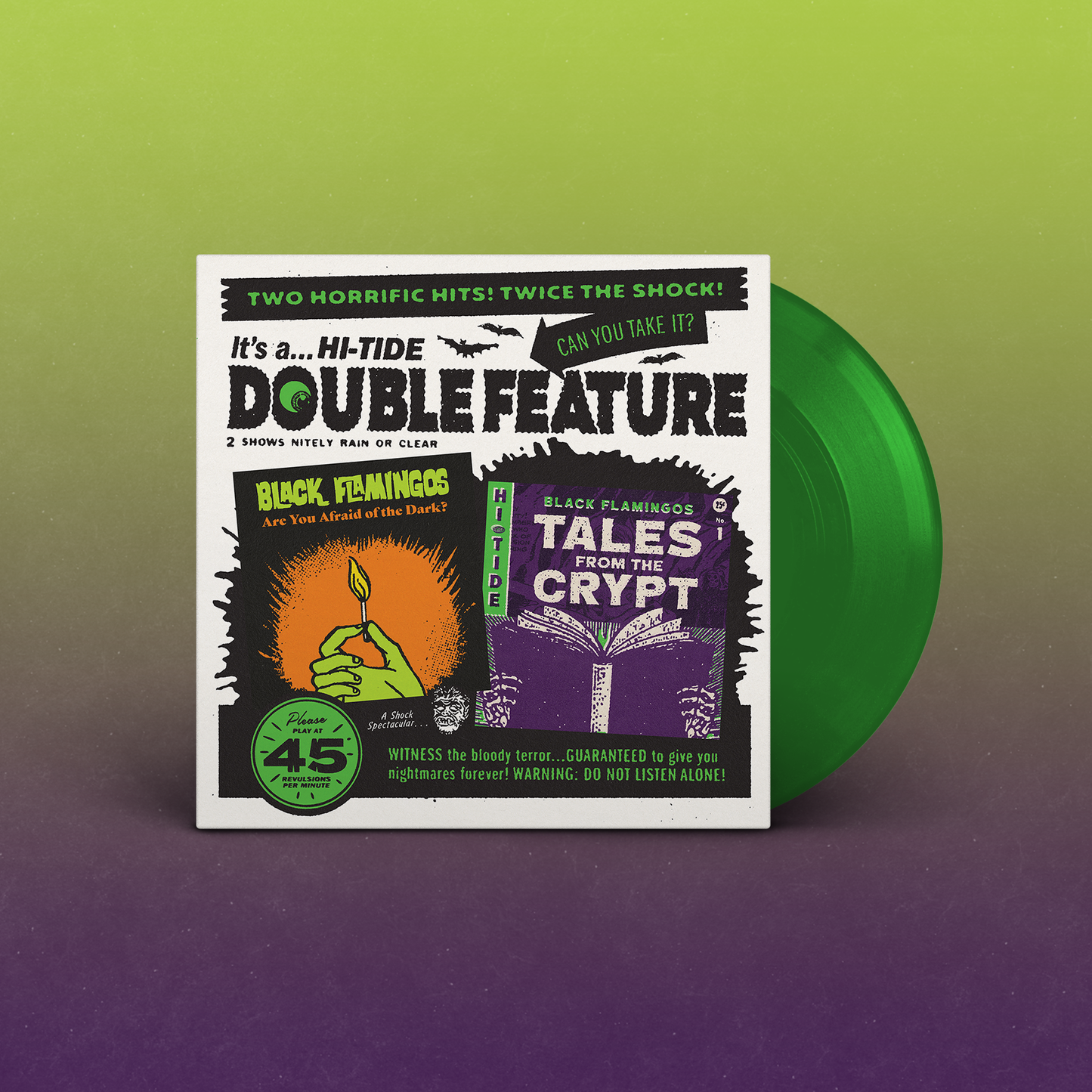 Hi-Tide "Double Feature" 45 Bundle: The Surfrajettes & Black Flamingos
