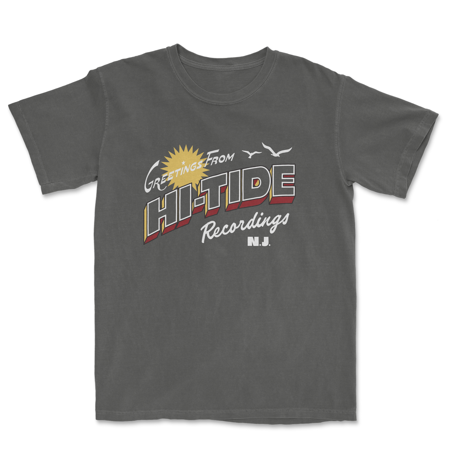 Hi-Tide Recordings "Greetings" Garment-Dyed T
