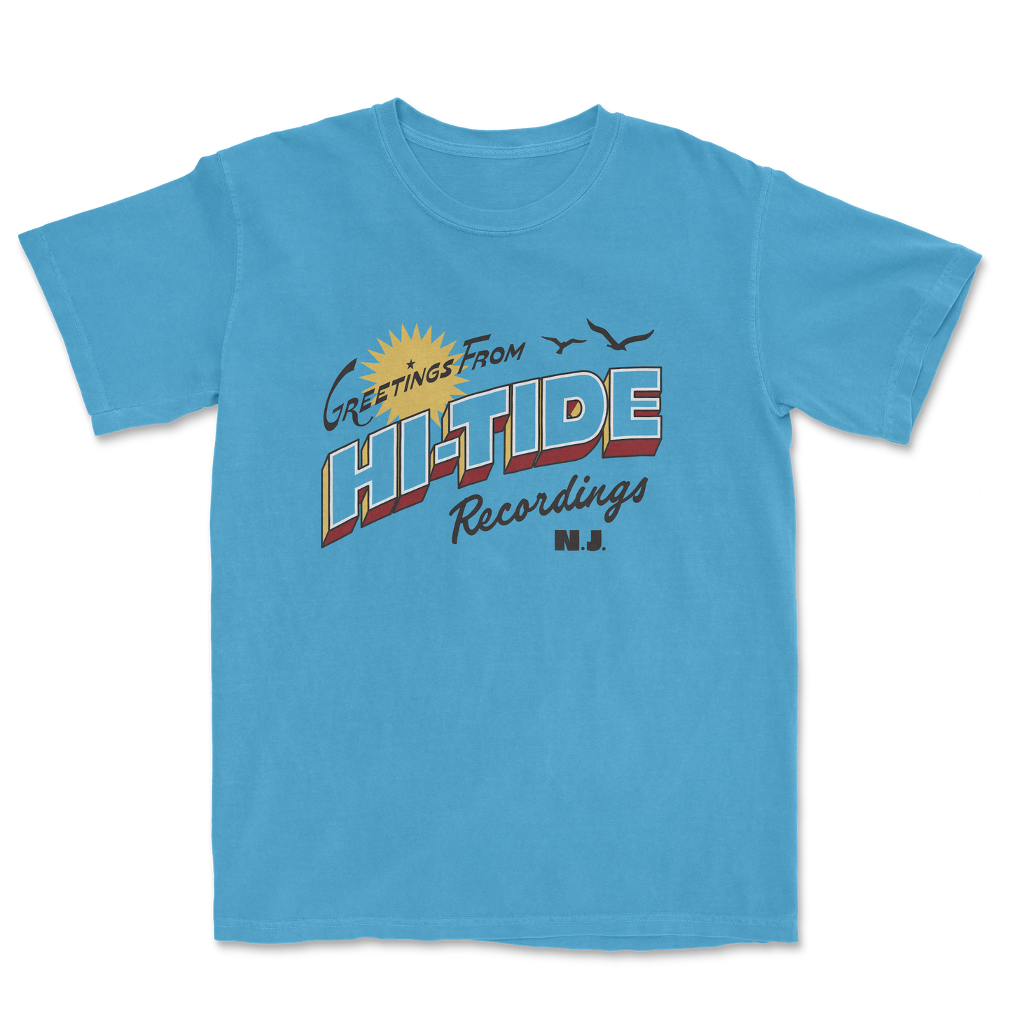 Hi-Tide Recordings "Greetings" Garment-Dyed T