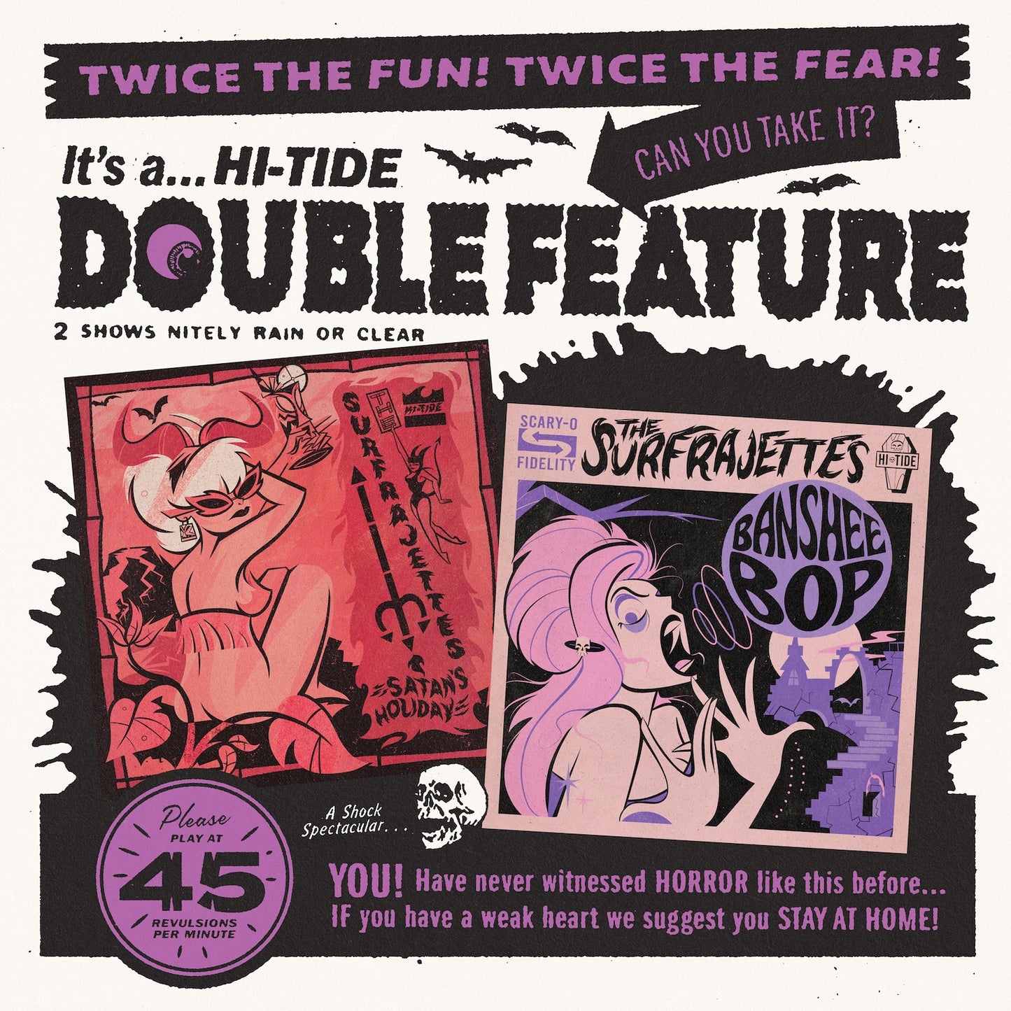 The Surfrajettes "Double Feature: Banshee Bop / Satan's Holiday"