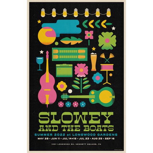Slowey and The Boats Longwood Gardens 2022 Serigraph
