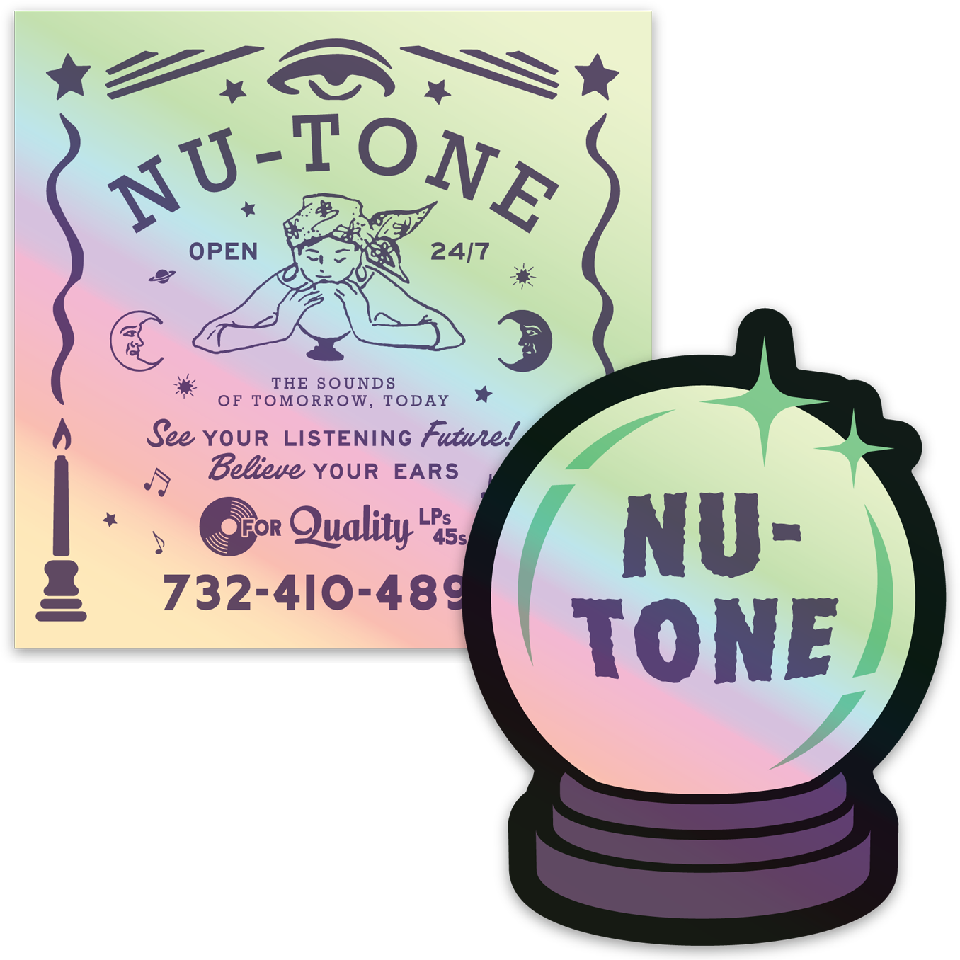 Nu-Tone "See! Believe" Holographic Vinyl Sticker Set