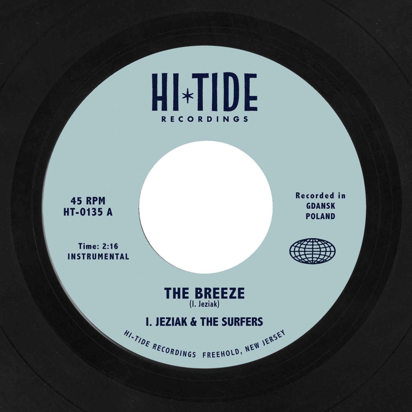I. Jeziak & The Surfers "The Breeze / Free As the Ocean" 45