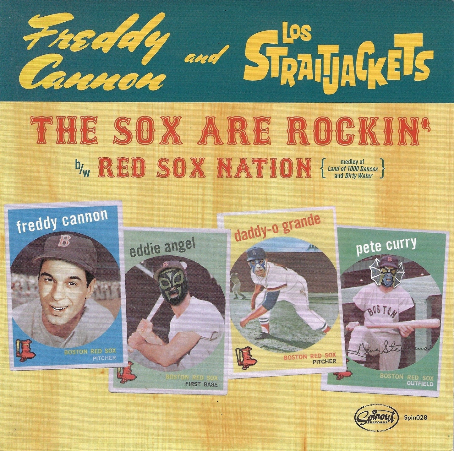 Freddy Cannon & Los Straitjackets "The Sox Are Rockin' b/w Red Sox Nation" 45