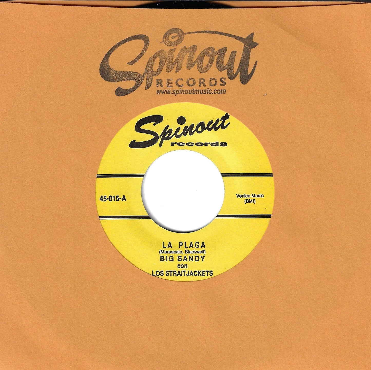 Los Straitjackets con Big Sandy "La Plaga b/w Que Mala" 45