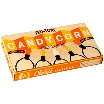 Tru-Tone Vintage Style Halloween C7 LED 10-Light Set [Candy Corn]