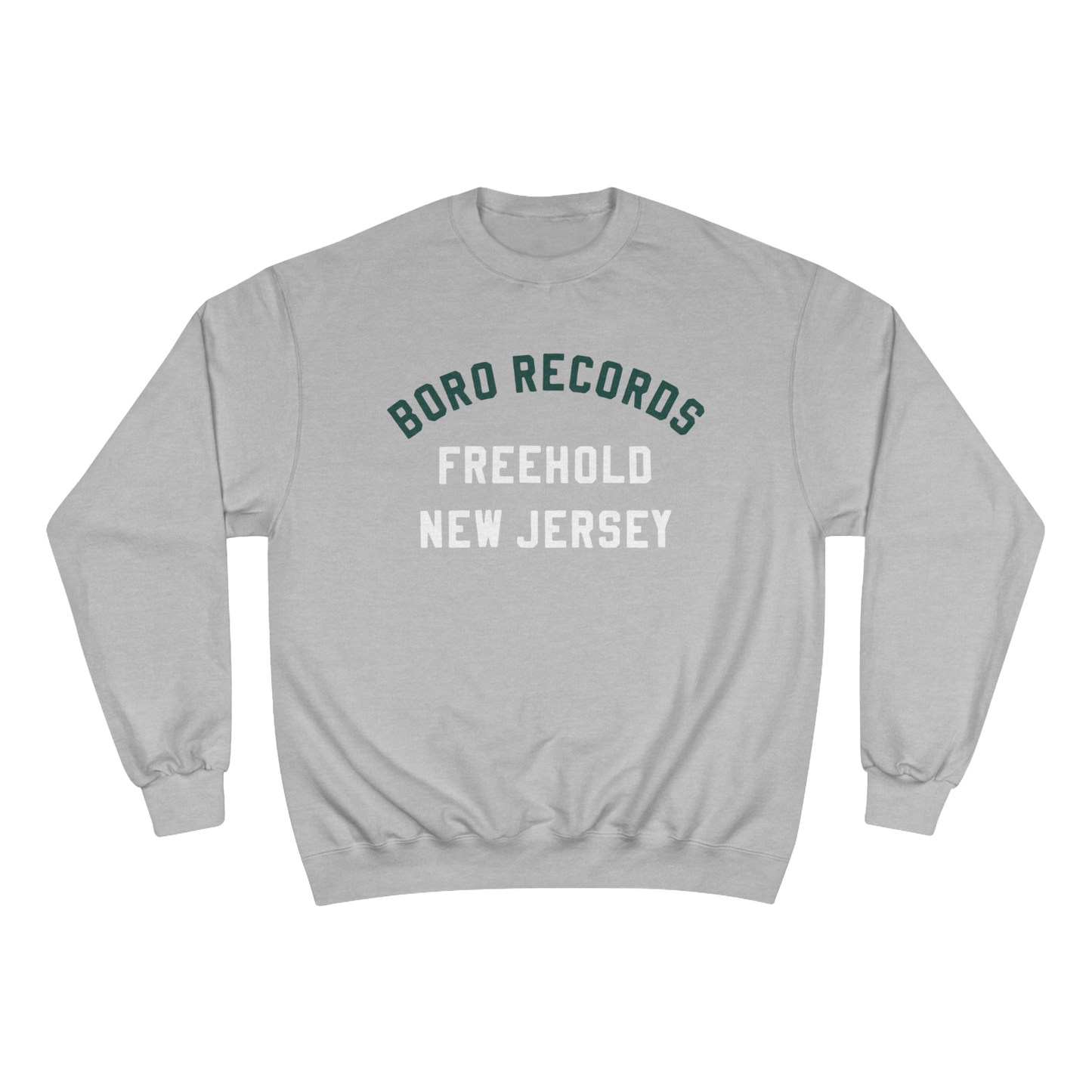 Boro Records "Freehold, New Jersey" Champion Crewneck Sweatshirt