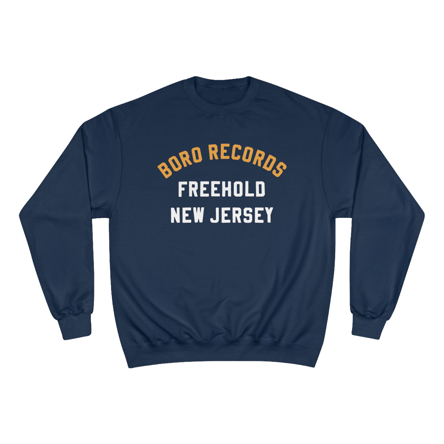 Boro Records "Freehold, New Jersey" Champion Crewneck Sweatshirt