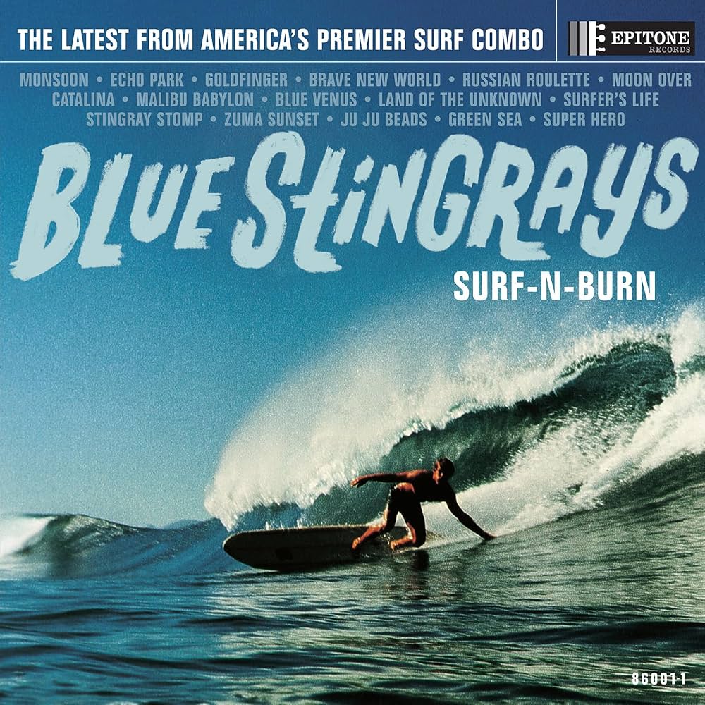 Blue Stingrays "Surf-N-Burn" LP [Blue Seafoam Wave]