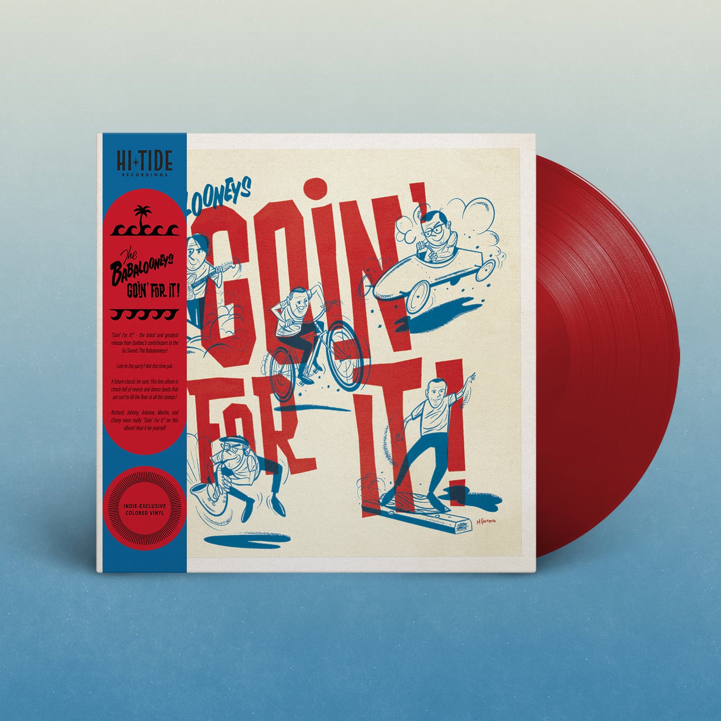 The Babalooneys "Goin' For It" LP [Candy Apple Red w/ Obi]