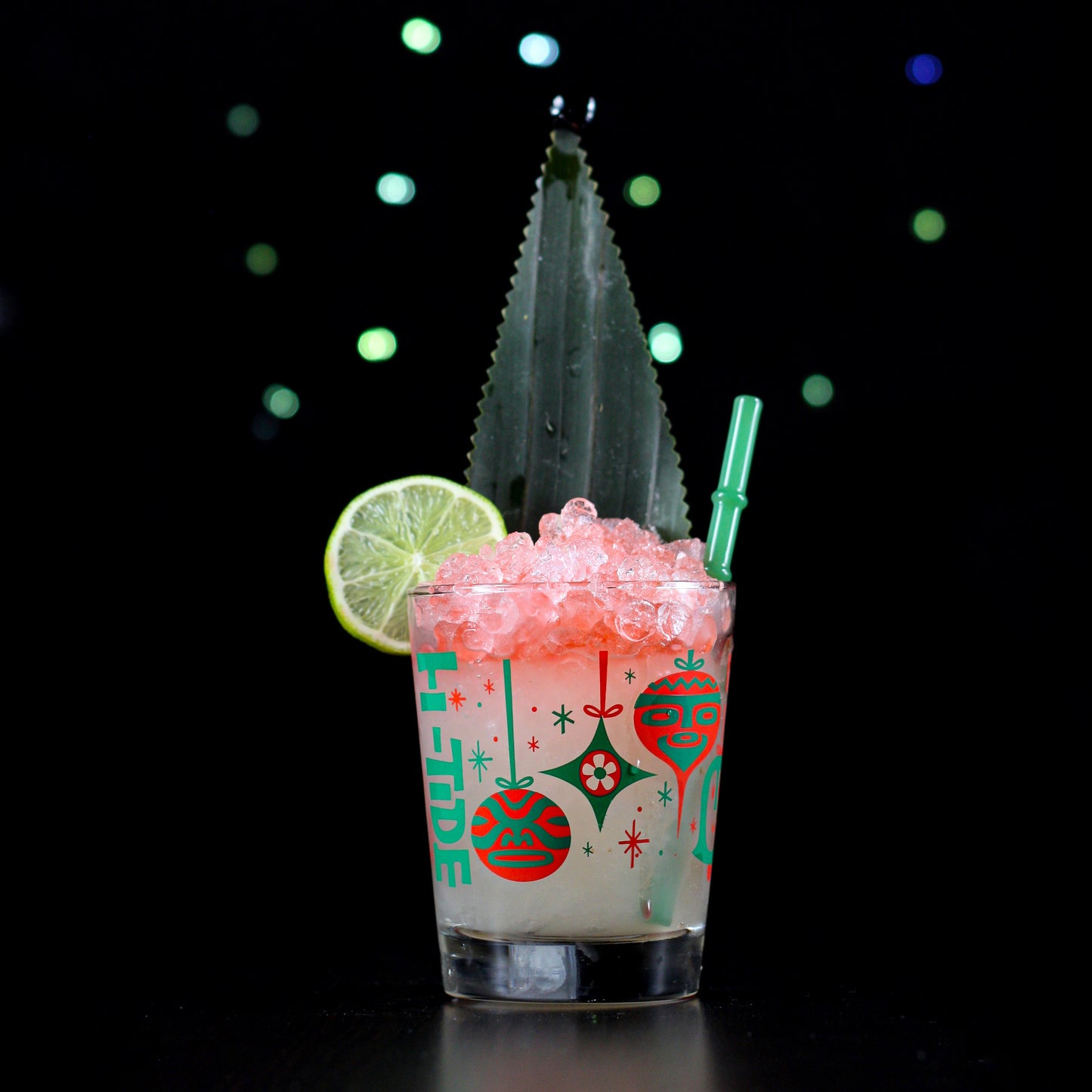 Hi-Tide Christmas Cocktail Glass