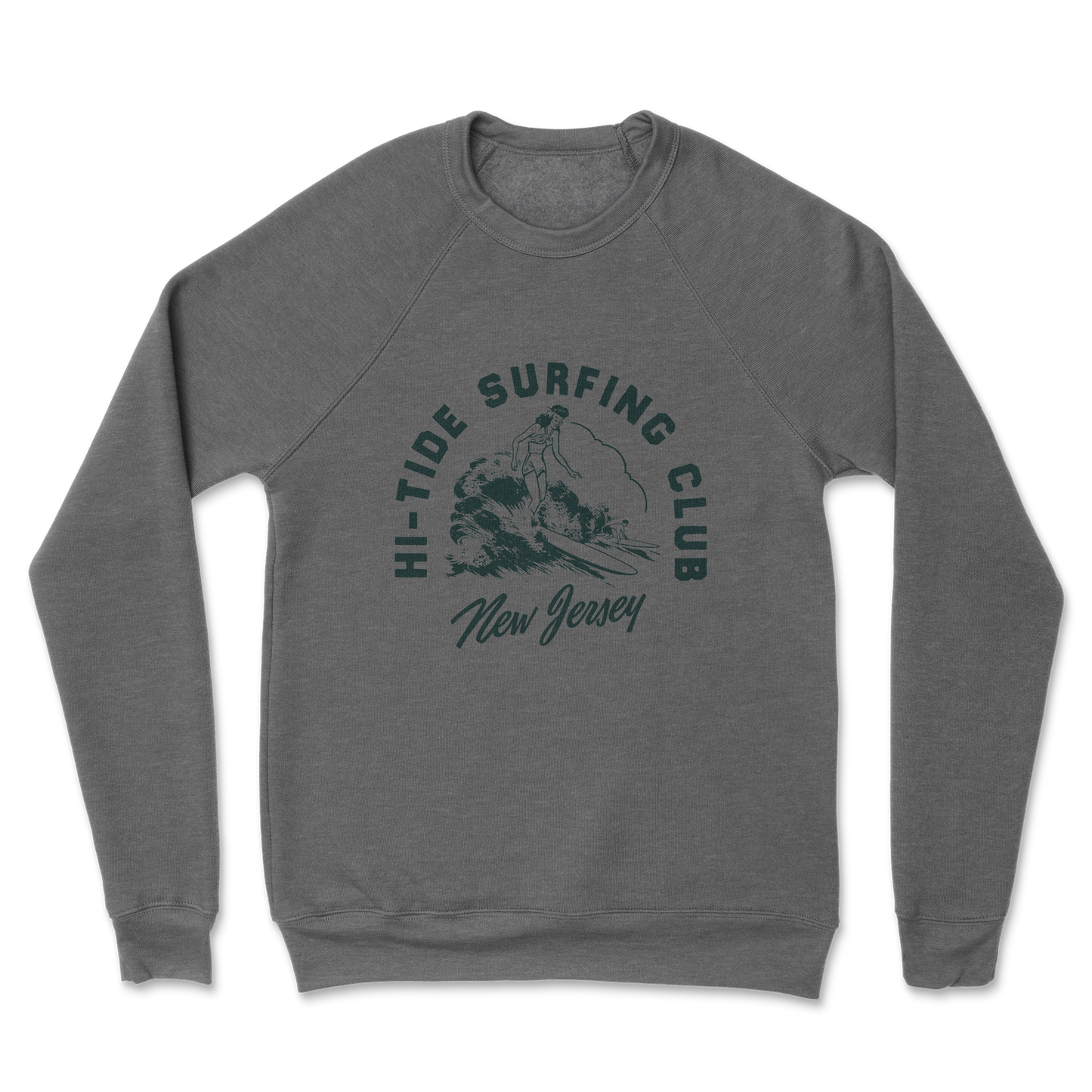 Surfing Club Crewneck Sweatshirt (Surfer Girl)