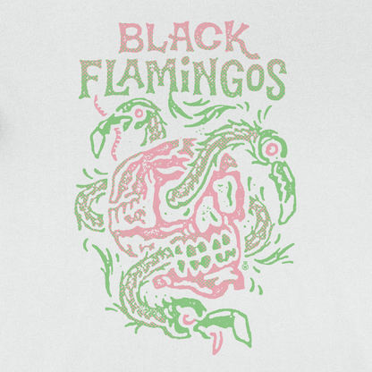 Black Flamingos "Feathery" T