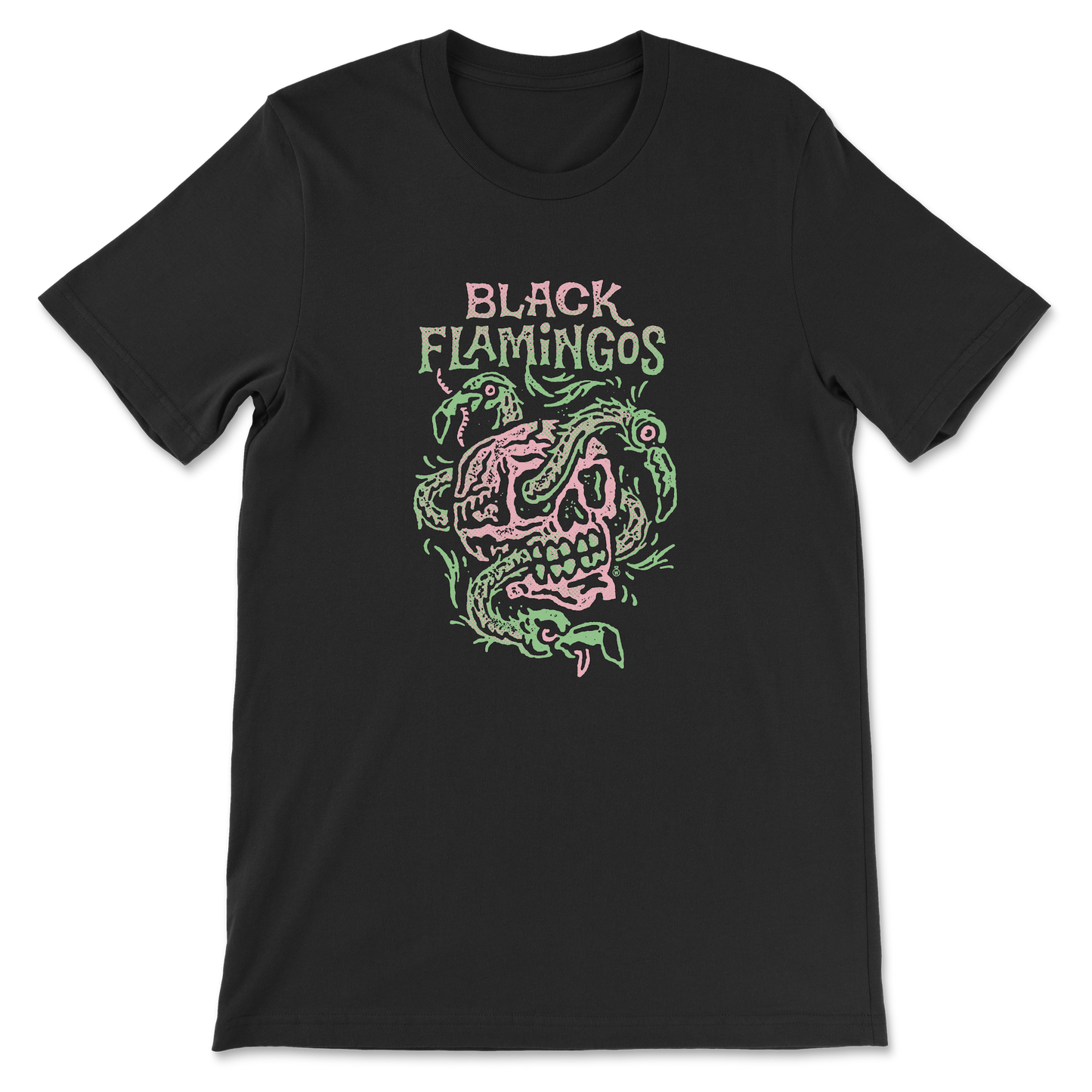 Black Flamingos "Feathery" T