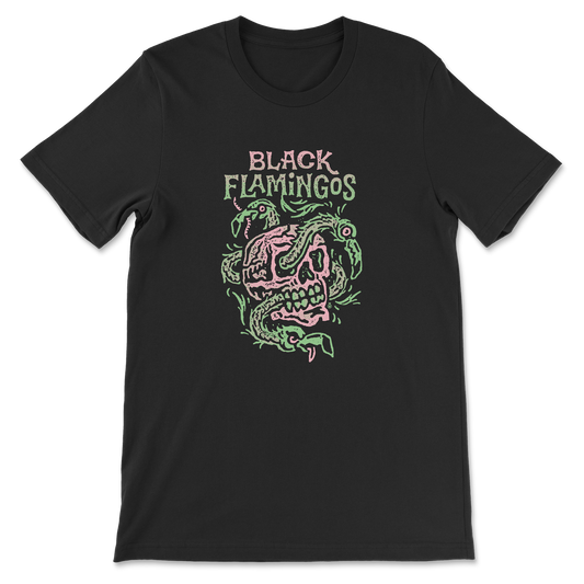 Black Flamingos "Feathery" T