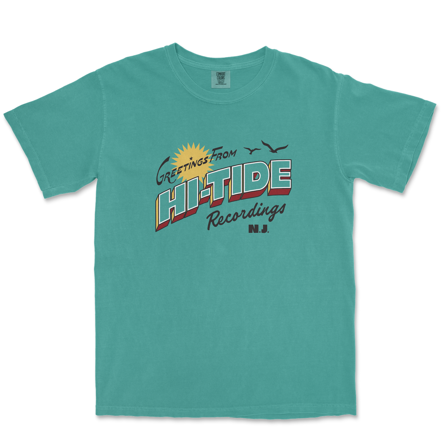 "Greetings From Hi-Tide Recordings" Garment-Dyed T