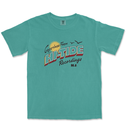 "Greetings From Hi-Tide Recordings" Garment-Dyed T