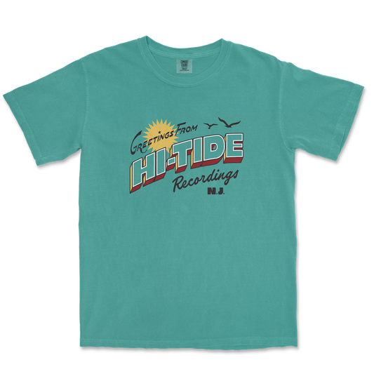 "Greetings From Hi-Tide Recordings" Garment-Dyed T