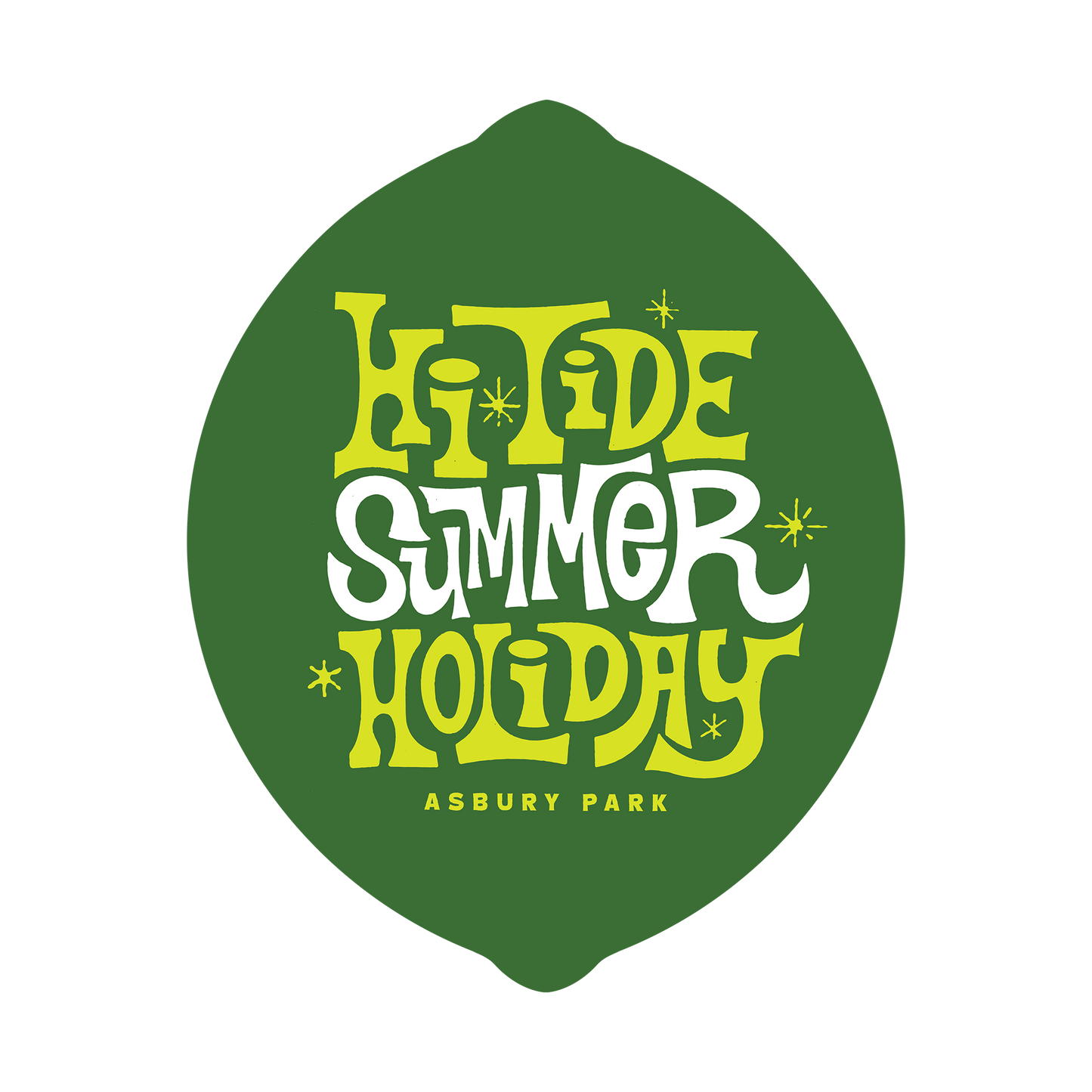 Hi-Tide Summer Holiday: Asbury Park "Lime" Sticker