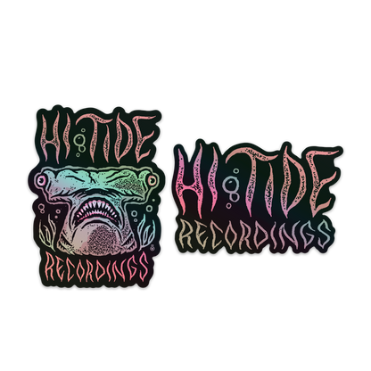 Hi-Tide Recordings "Hammer Time" Holographic Vinyl Sticker Set