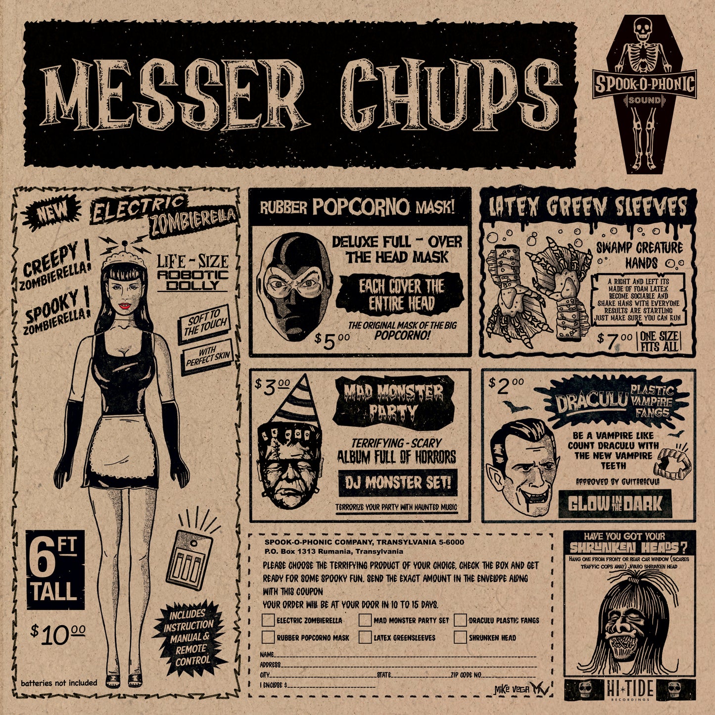 Messer Chups “Electric Zombierella” EP [Orange] PRE-ORDER