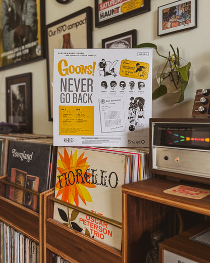 GOONS! "Never Go Back" LP [Hi-Tide Exclusive Gold w/ Obi] PRE-ORDER