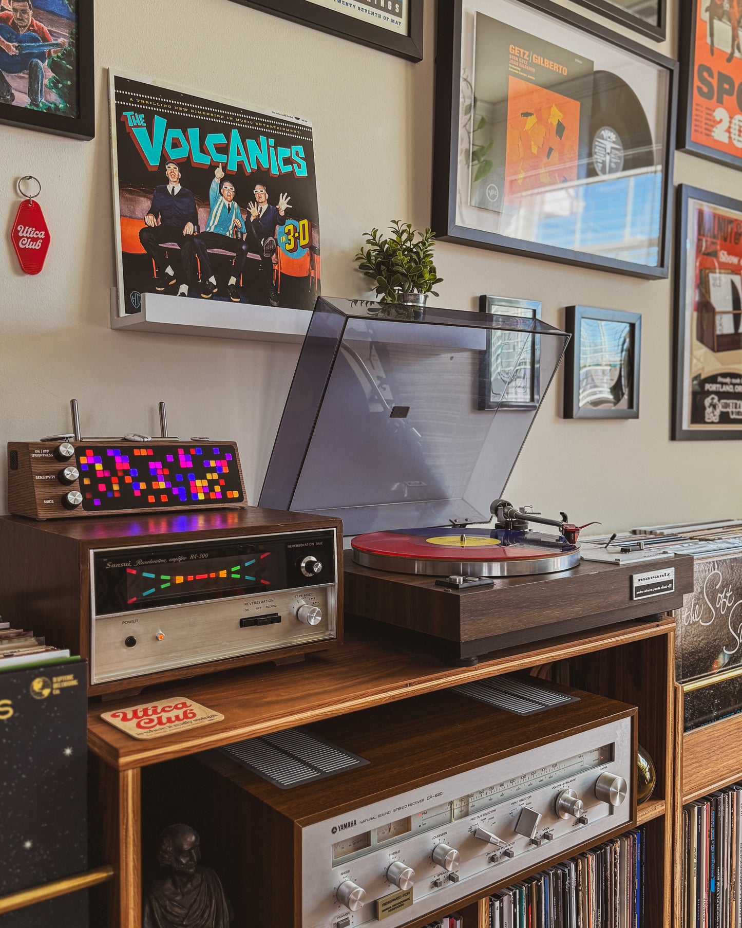 The Volcanics "In 3-D" LP [Indie-Exclusive Red/Blue with Foil Stamped Jacket]