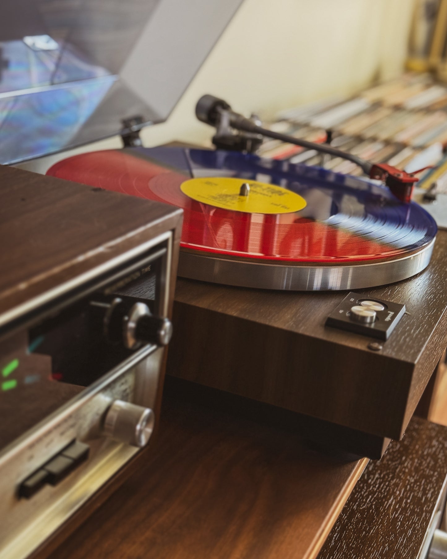 The Volcanics "In 3-D" LP [Indie-Exclusive Red/Blue with Foil Stamped Jacket]