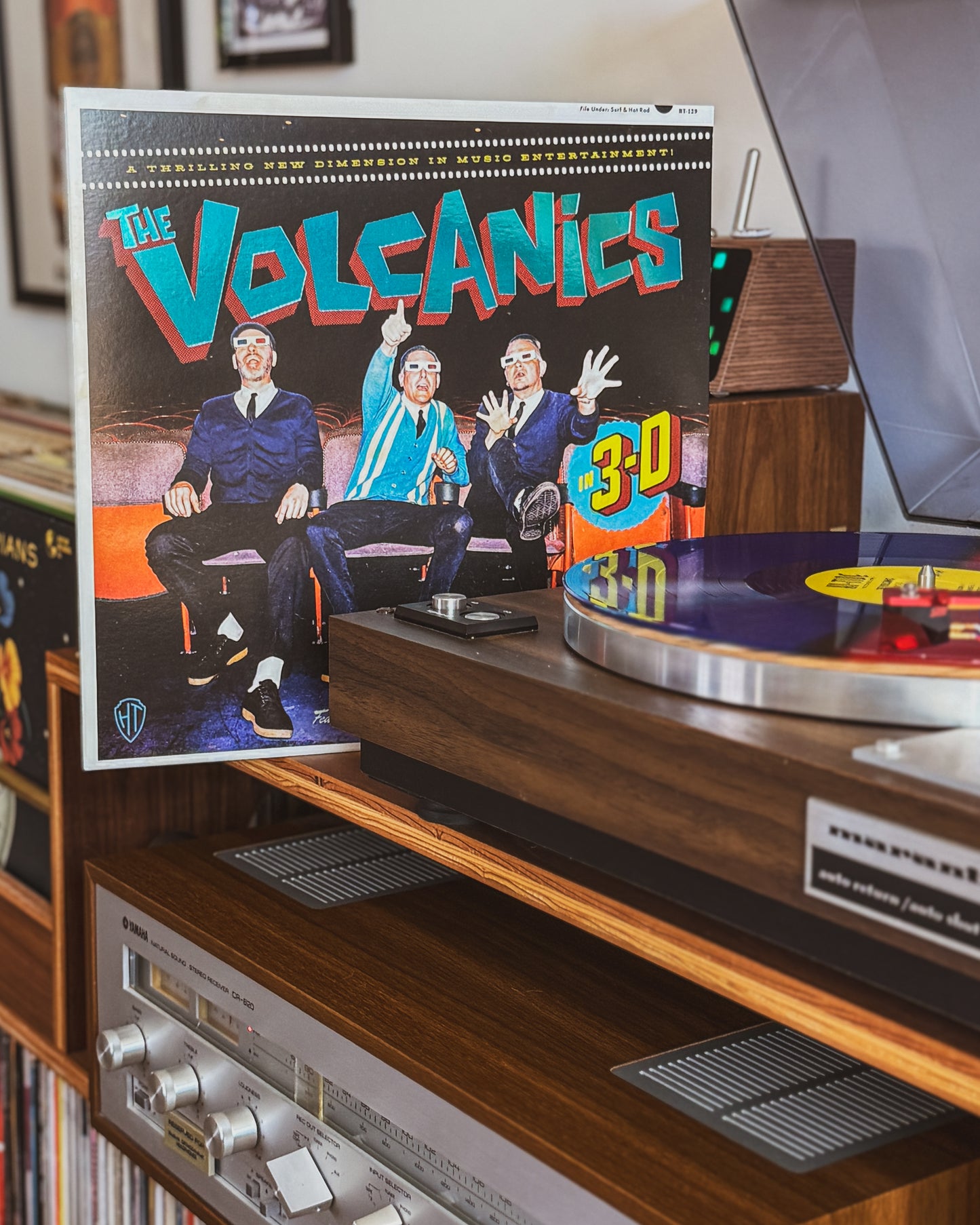 The Volcanics "In 3-D" LP [Indie-Exclusive Red/Blue with Foil Stamped Jacket]