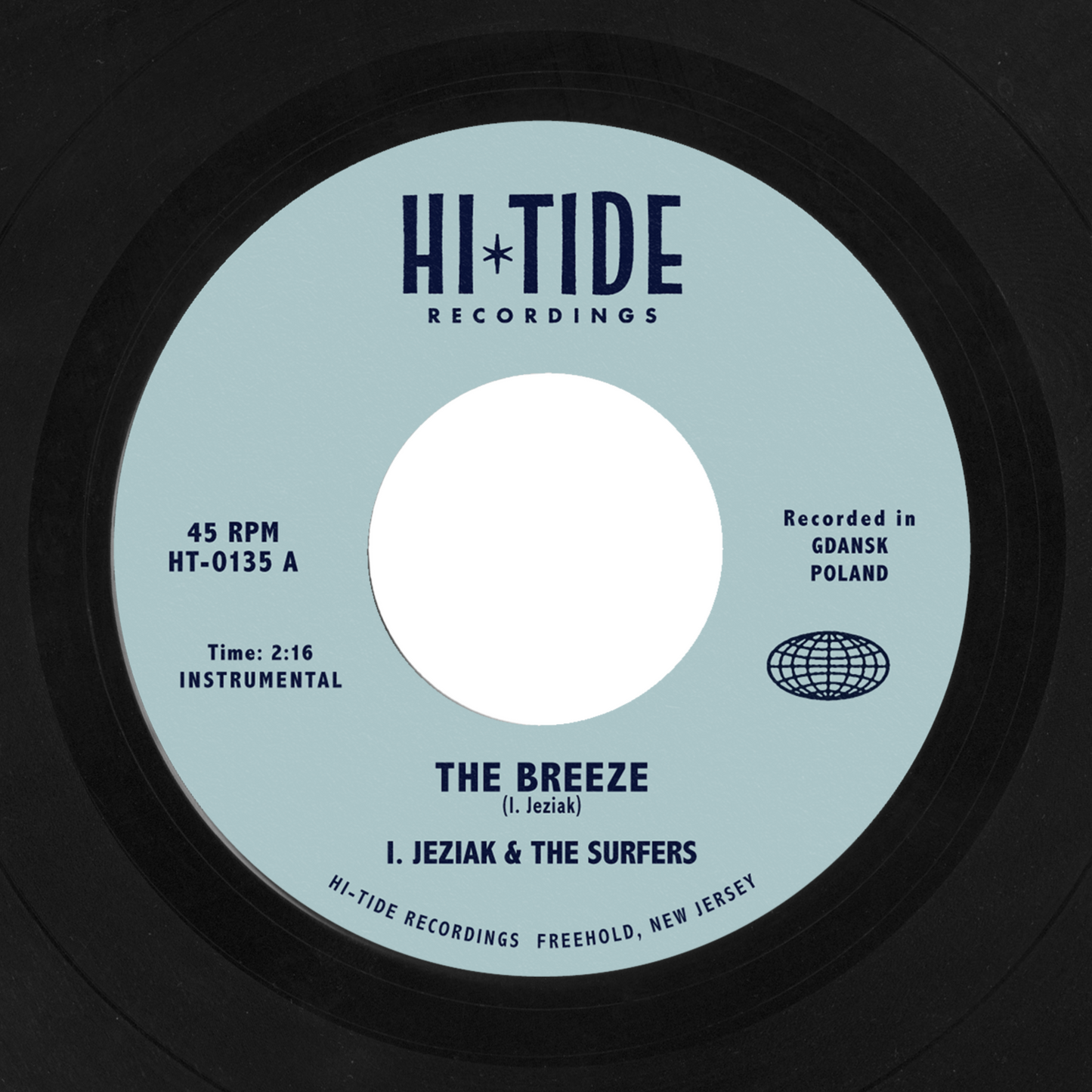 I. Jeziak & The Surfers "The Breeze / Free As the Ocean" 45