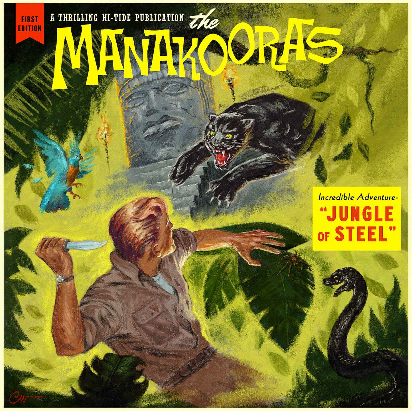 The Manakooras “Jungle of Steel” LP (Macaw Blue)