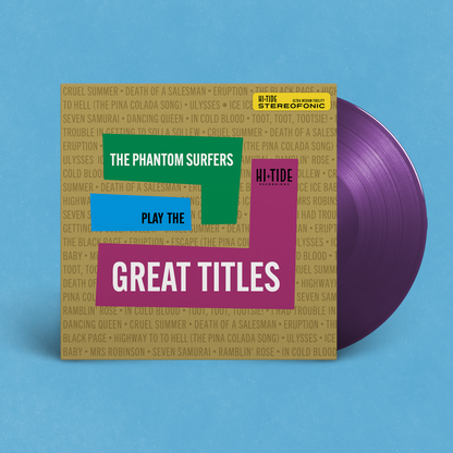 The Phantom Surfers "Play the Great Titles" LP [Hi-Tide-Exclusive Clear Purple] PRE-ORDER
