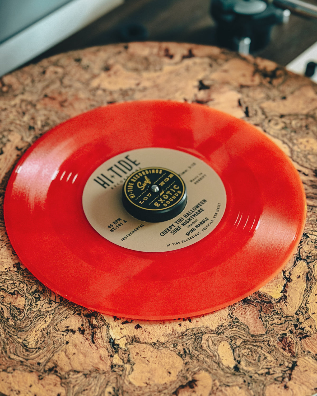 Spike Marble “Creepy Tiki Halloween Surf Nightmare" 45 [Orange]
