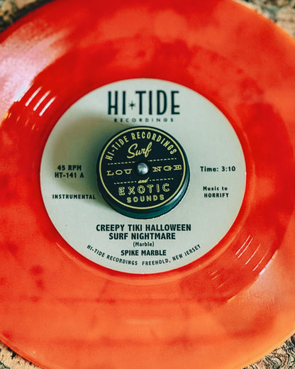 Spike Marble “Creepy Tiki Halloween Surf Nightmare" 45 [Orange]