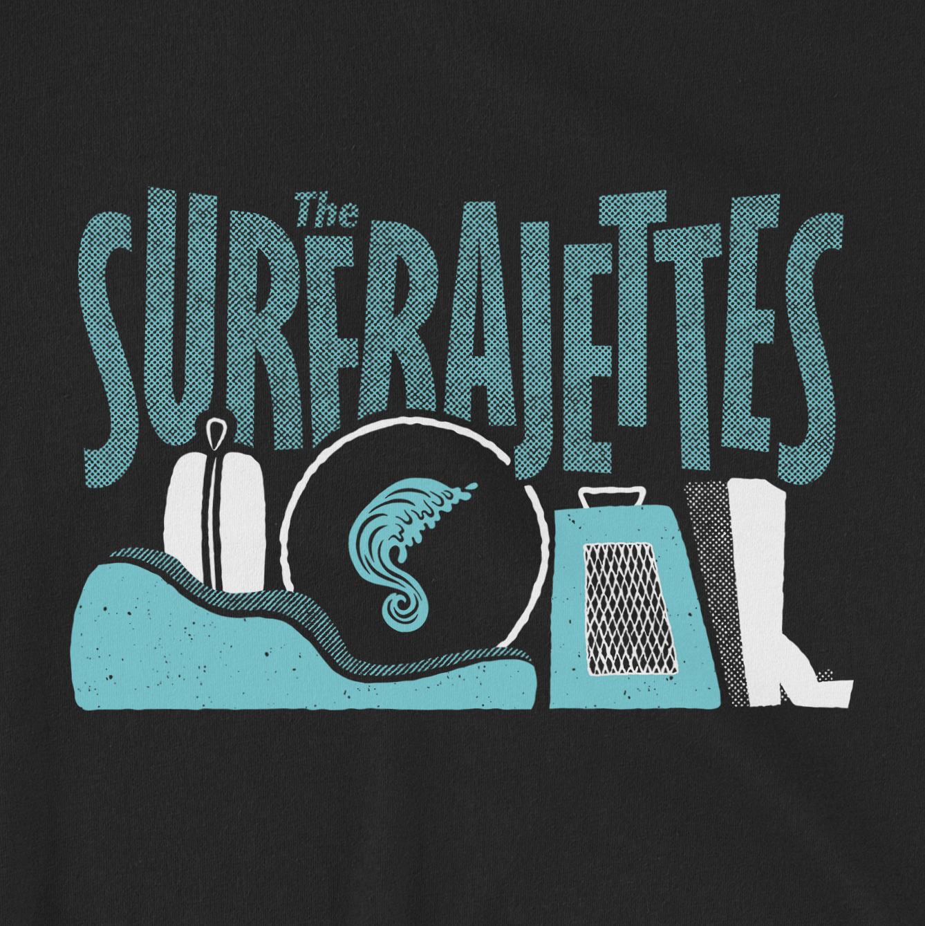 The Surfrajettes "Road Dogs" Tour T