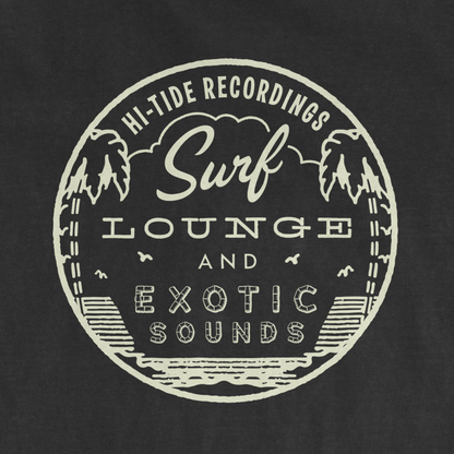 Hi-Tide Recordings "Surf, Lounge & Exotic Sounds" Vintage T