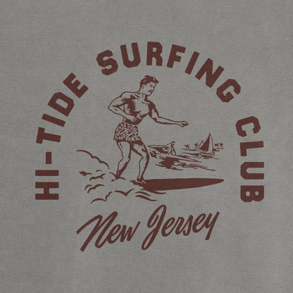 Hi-Tide Vintage "Surfing Club" Lightweight Fleece Crewneck