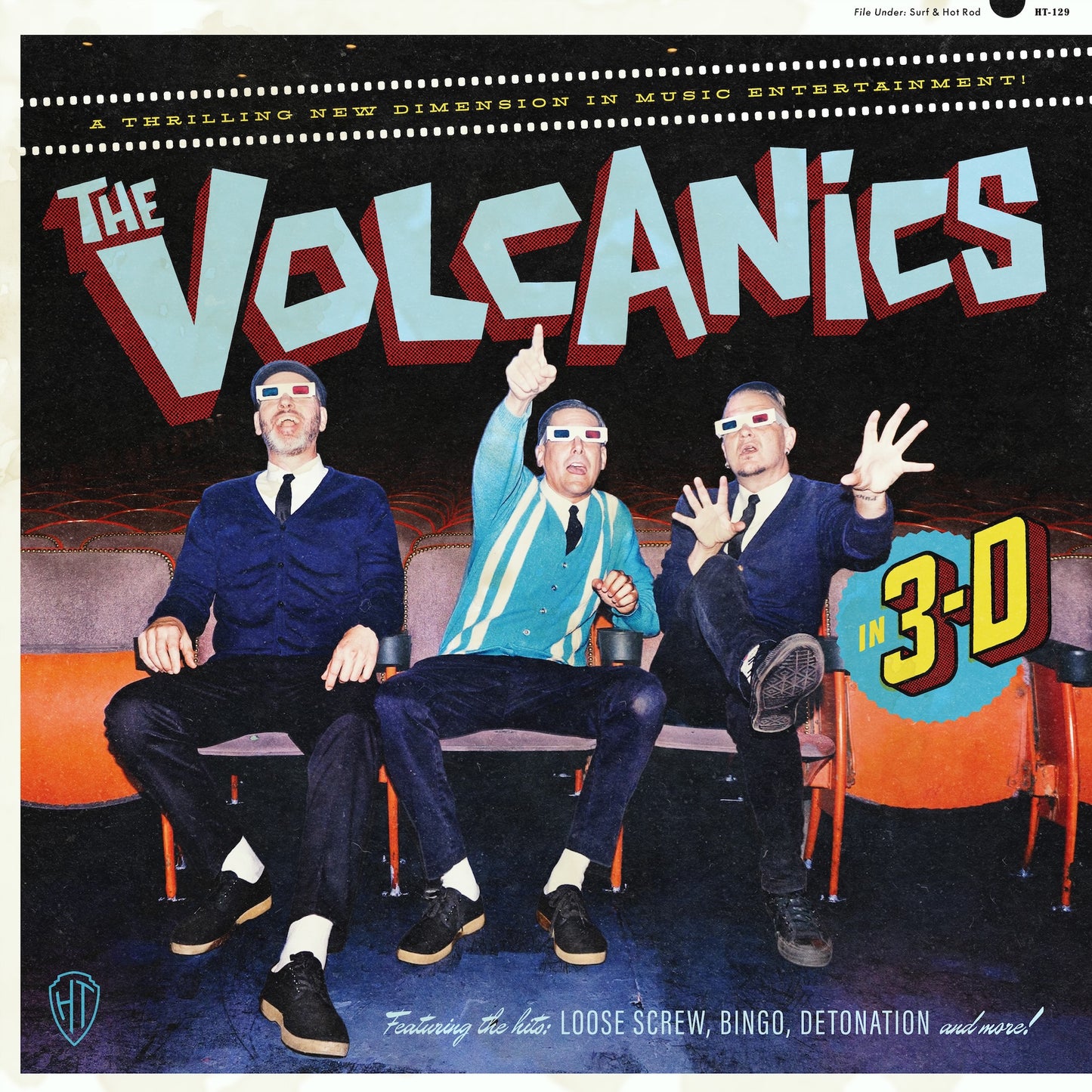 The Volcanics "In 3-D" LP [Indie-Exclusive Red/Cyan with Foil Stamped Jacket]