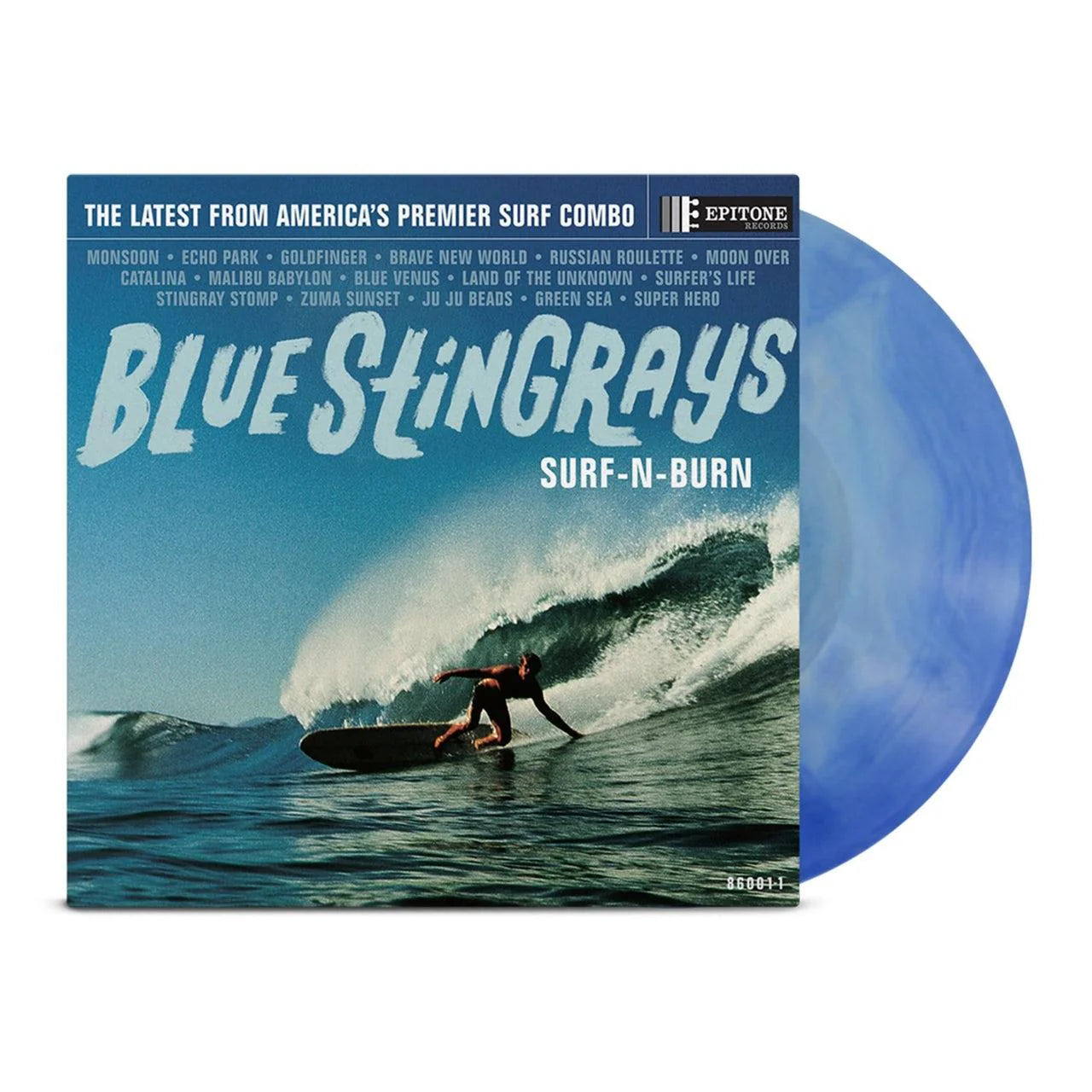Blue Stingrays "Surf-N-Burn" LP [Blue Seafoam Wave]