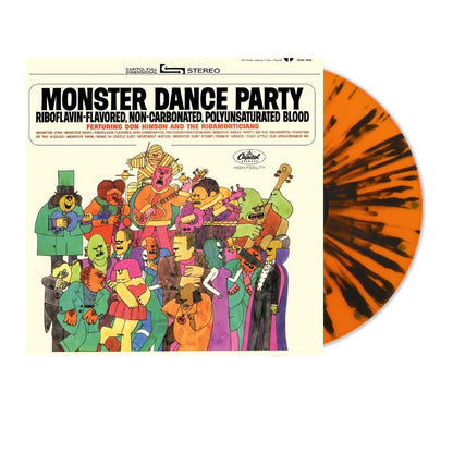 Don Hinson and The Rigamorticians "Monster Dance Party" LP [Orange/Black Pumpkin Splatter]